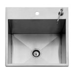24" Drop-in Outdoor Sink