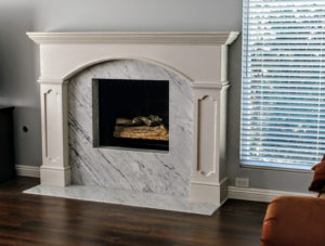 Arman fireplace mantel