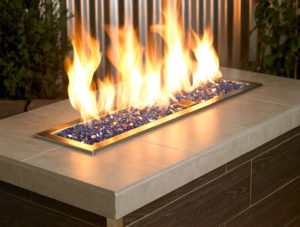 Cobalt fireplace