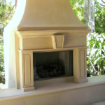 Custom fireplace mantel