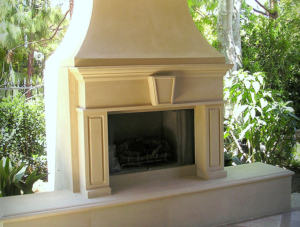 Custom fireplace mantel