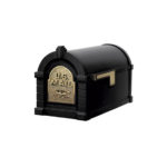 Eagle keystone black polished brass