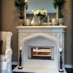 Gothic fireplace mantel