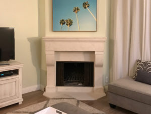 Jon fireplace mantel