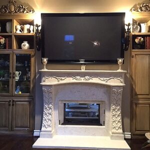 Karin fireplace mantel