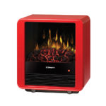 Mini cube electric stove encino fireplace shop