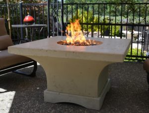 Mount shasta fire pit table