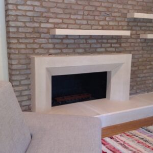 Winnie mantel with floating shelves