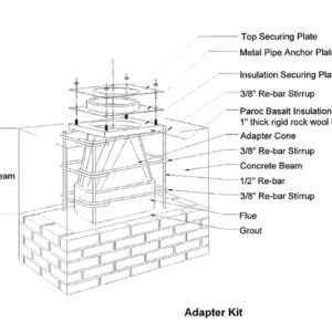 Adapter kit chimney component 1