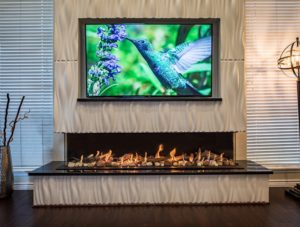 Double Corner Fireplace