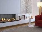 Frameless Flare Double Corner Modern Fireplace 2