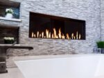 Front Facing Modern Frameless Fireplace