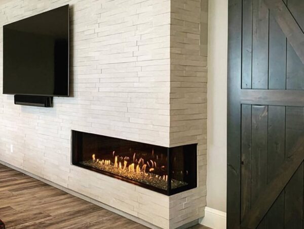 Right Corner Modern Fireplace