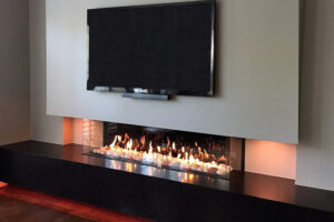 Double corner Fireplace