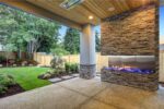Flare Vent Free Double Corner Outdoor Fireplace