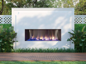 Front Facing Outdoor Fireplace