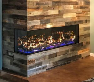 Left Corner Fireplace