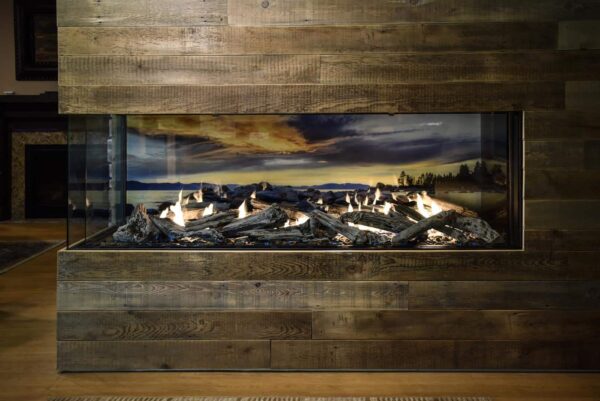 Left Corner Fireplace