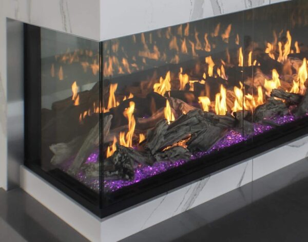 Left Corner Fireplace