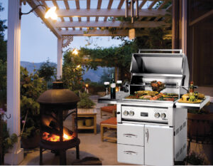 Free Standing BBQ Grill