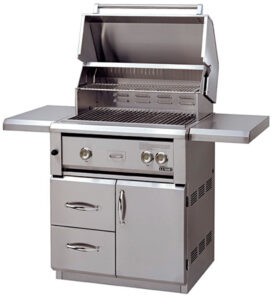 freestanding outdoor BBQ grill