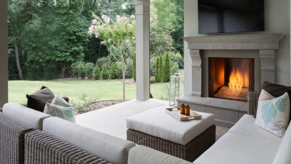 CourtYard outdoor fireplace CourtYard fireplace