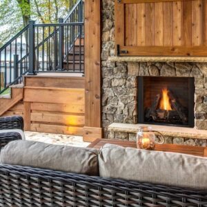 CourtYard Outdoor Gas fireplace