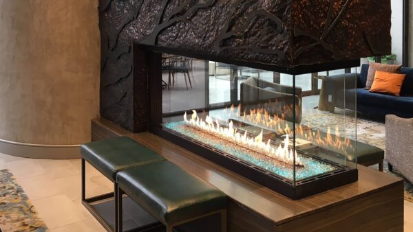 Foundation Bay Custom Gas Fireplace