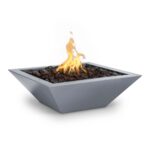 Maya PowderCoat Fire Bowl gray
