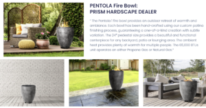 Prism Hardscape fireplaces